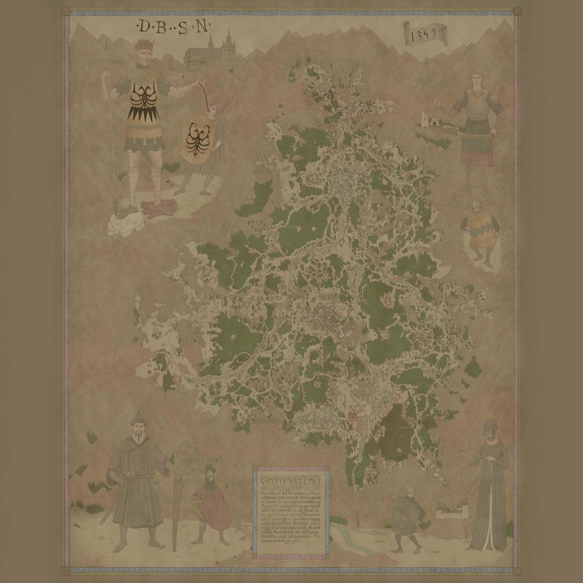 World map of Vale Sangora